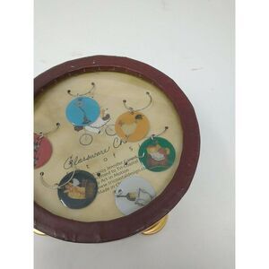 Glassware Wine Glass Charms Set of Six Fun Designs